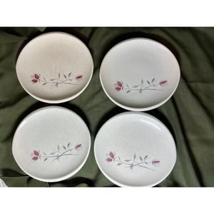 Franciscan Earthenware Duet Rose - Bread/Dessert Plate Set of 4